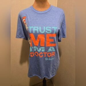 Dr. Seuss Universal Studios Blue and Orange Trust Me T-Shirt